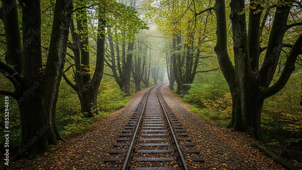 Naklejka premium path in the forest