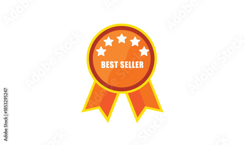 Best seller sign vector design