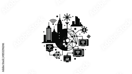 abstract city background
