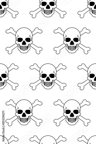 Skull crossbones pattern