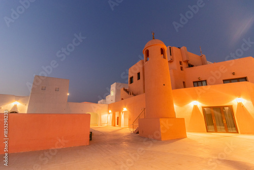 Evening view of Mina District of Doha, Qatar