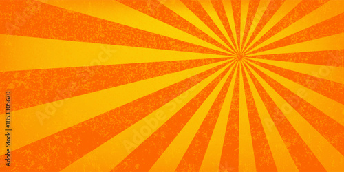 Sun rays, old paper with stains - Vector