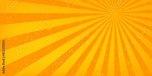 Bright orange and yellow rays background.eps 10.