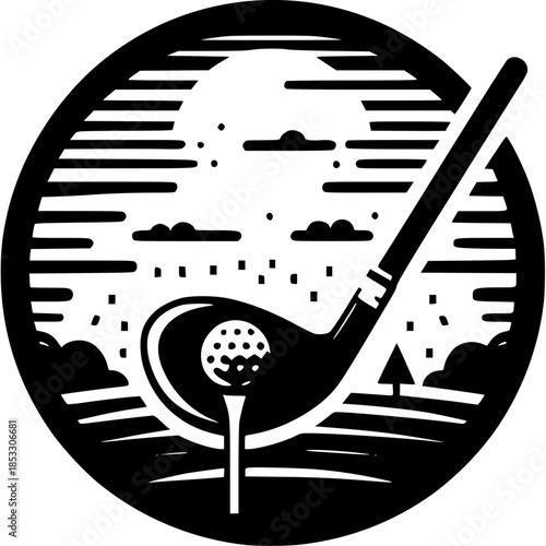 Golf Club Icon Vector