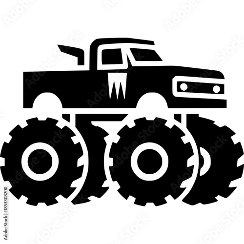 Monster Truck Icon Vector
