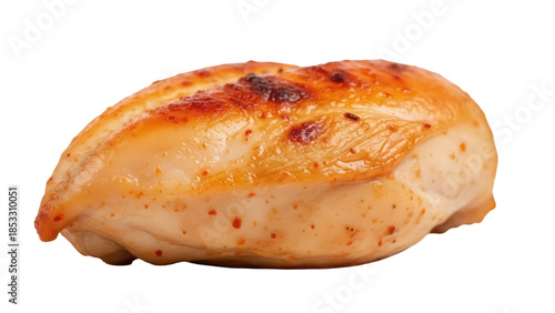 Foto Roasted chicken breast isolated PNG, cooked poultry meat on transparent backgrou