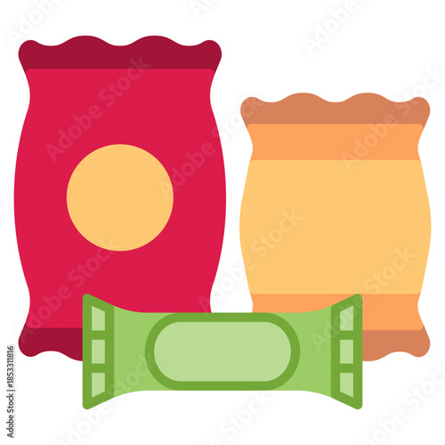 Snacks vector icon. Adventure icon flat style. perfect use for logo, presentation, website, and more. modern icon design color style 