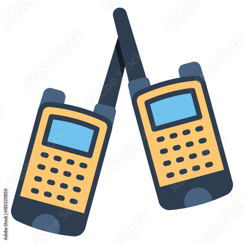 Walkie Talkie vector icon. Adventure icon flat style. perfect use for logo, presentation, website, and more. modern icon design color style 