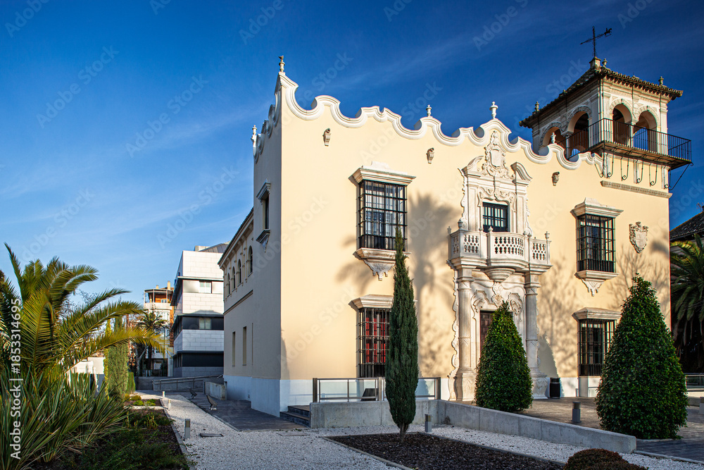 Naklejka premium House Urcola's Widow, Seville, Spain. 1935 Neobarroque Architecture