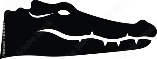 black crocodile silhouette