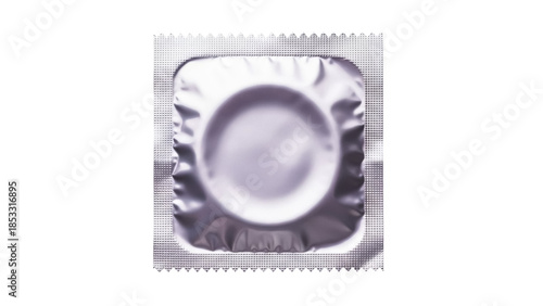 Photos Shiny silver condom in wrapper isolated PNG, contraception method for safe sex a