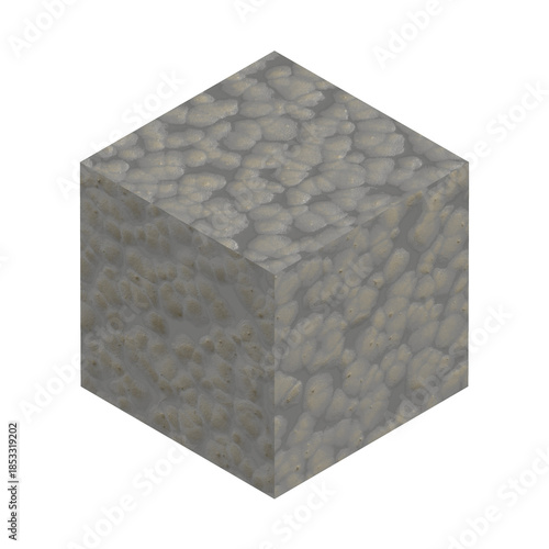 Canvas-taulu Organic cellular texture isometric cube