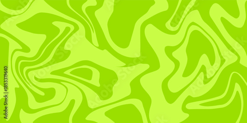 Abstract green background with hypnotic wavy lines pattern. Fresh and natural background. vector eps 10.