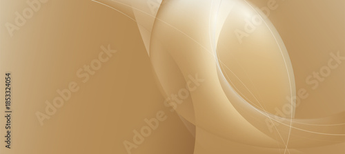 Minimal Curve Luxury Background With Glowing Curve And Gloden Pastel Elegant