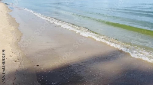 Wallpaper Mural Soft wave ripple summer beach Torontodigital.ca