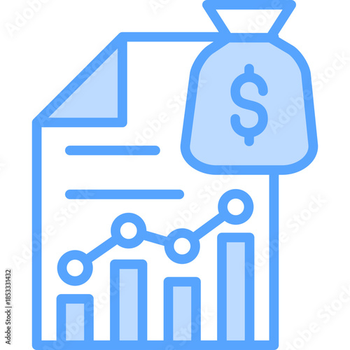 Revenue Stream solid icon