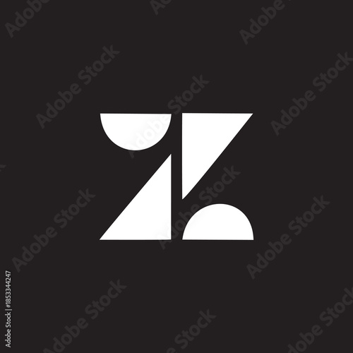 A modern and artistic typographic mark where the letter 