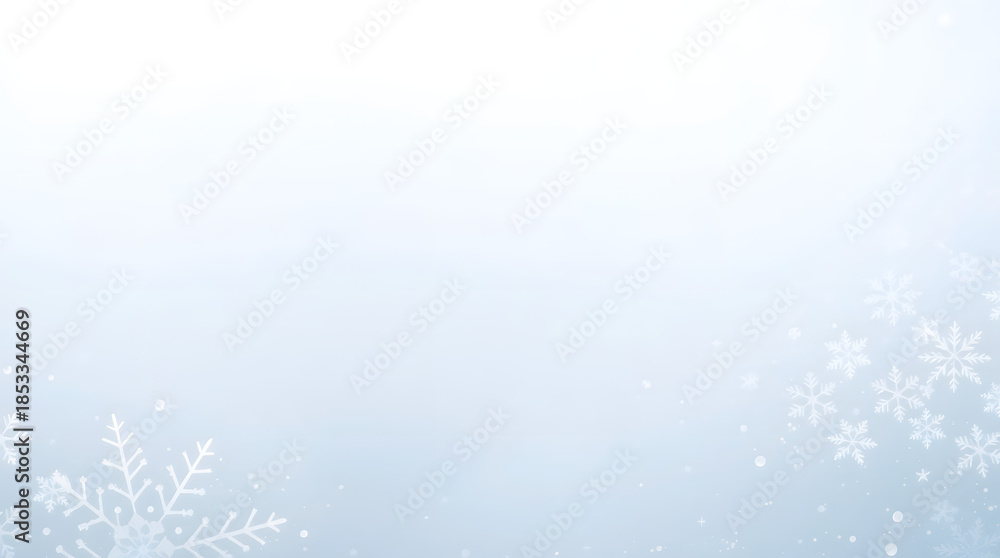 Fototapeta premium Snowflakes Edge Detail