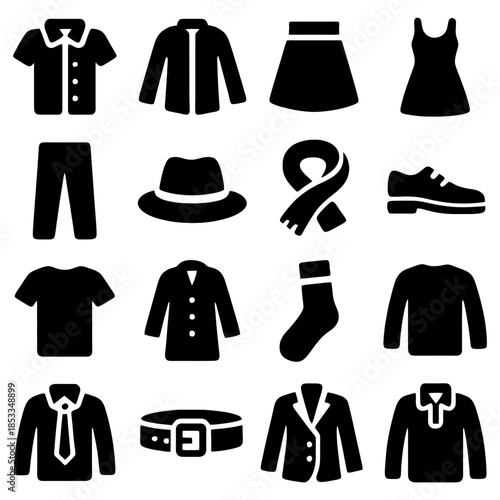 Fashion Essentials Collection: A comprehensive collection of iconic fashion items, showcasing a diverse range of clothing pieces suitable for various styles and occasions.