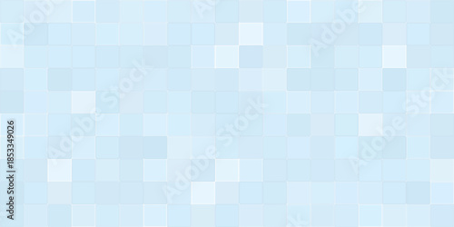 Blue tile design for wall and floor in kitchen, bathroom, toilet and living room. Clean square ceramic tiled grid pattern. Vector illustration.