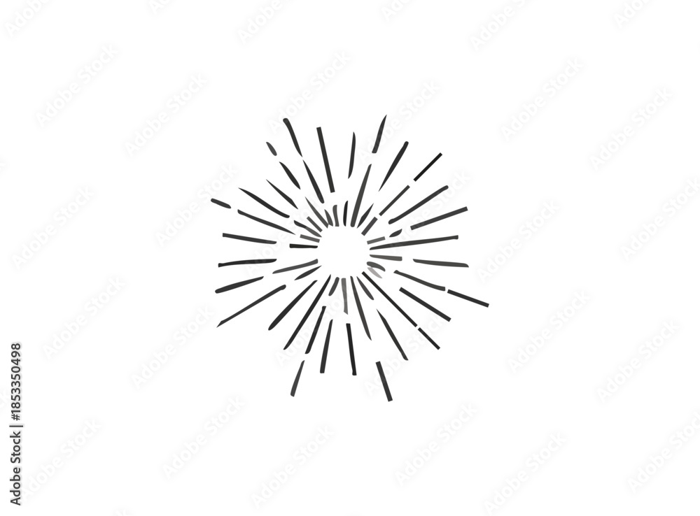 Fototapeta premium Confetti and Streamers Celebration Firework with Stars