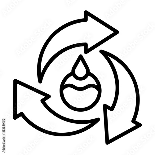 water management Line Icon
