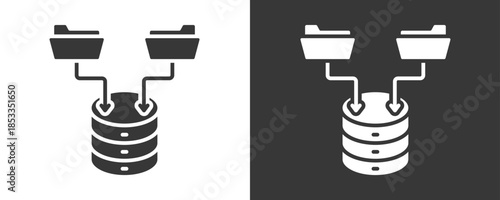 Ingestion Icon Set Vector Collection Isolated In Black And White
