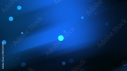 Abstract blue and black gradient background with blue light beams and bokeh effects. Perfect for technology websites, social media graphics, and futuristic design projects.
