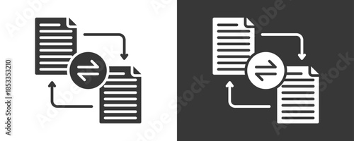 Partition Icon Set Vector Collection Isolated In Black And White