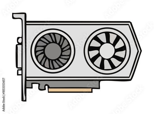 Cartoon Style Graphic Card Illustration