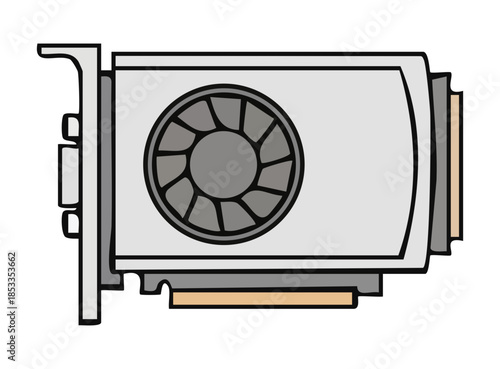 Cartoon Style Graphic Card Illustration