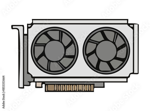 Cartoon Style Graphic Card Illustration