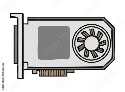 Cartoon Style Graphic Card Illustration