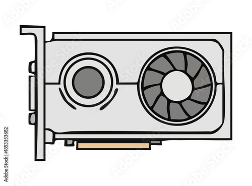 Cartoon Style Graphic Card Illustration
