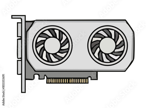 Cartoon Style Graphic Card Illustration