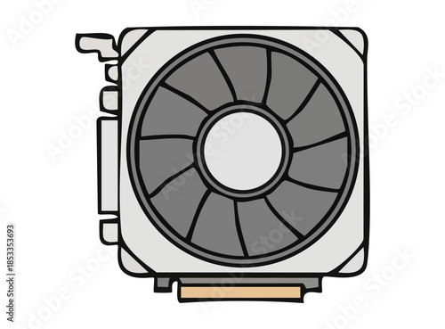 Cartoon Style Graphic Card Illustration