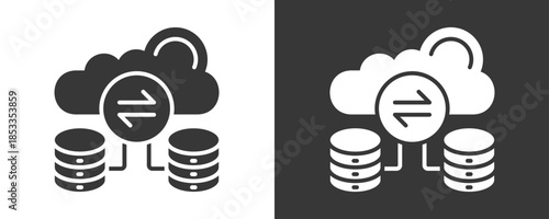 Replication Icon Set Vector Collection Isolated In Black And White