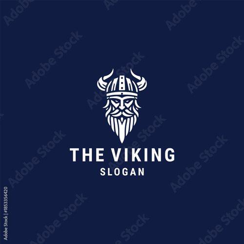 Viking logo icon design template vector illustration 