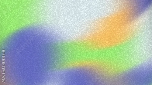 A soft, grainy abstract background with blended gradients of blue, green, orange, and white, creating a smooth, modern texture.