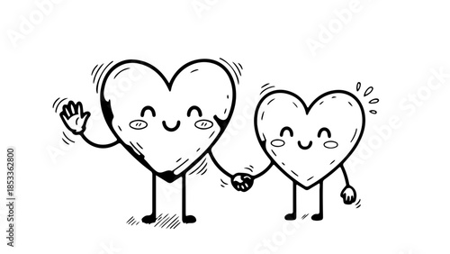 Vector illustration of heart with wings for love and Valentine design