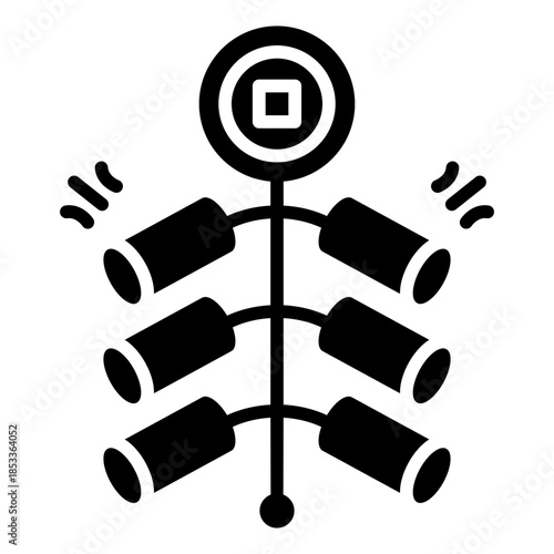 Chinese Firecracker Solid Icon