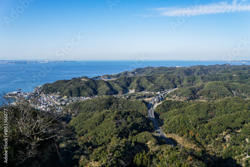 千葉県房総半島の鋸山