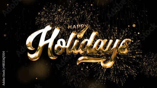 A colorful, high-resolution Holiday lettering animation. Ideal for festive promotions, event decor, or greeting cards. Includes alpha channel.