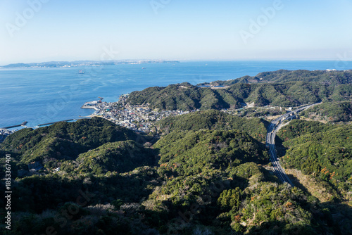 千葉県房総半島の鋸山