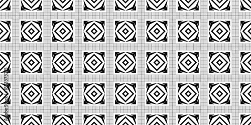 Seamless Transparent Art Deco Geometric Pattern Template