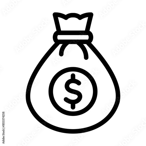 Dollar Money Bag Icon