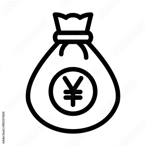 Yen Money Bag Icon