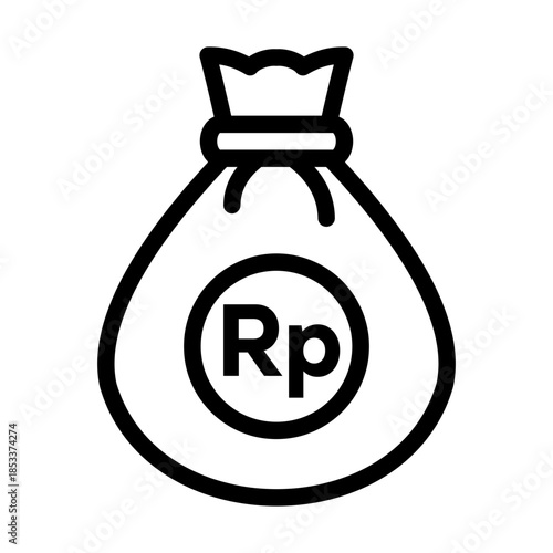 Rupiah Money Bag Icon