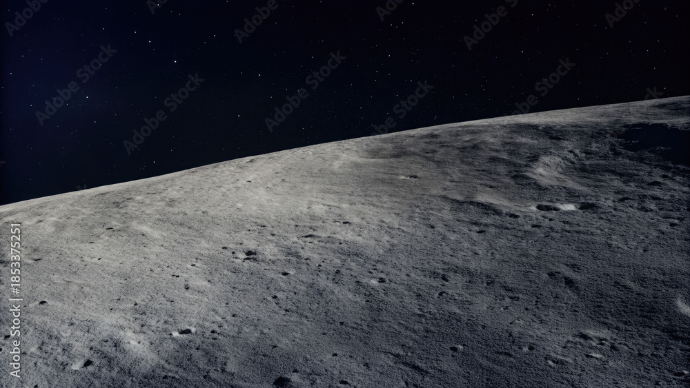 custom made wallpaper toronto digitalMoon floor isolated on historic lunar landscape concept. A stunning view of the moon's surface under a starry sky.