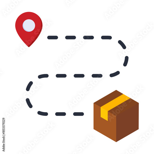 Delivery Route Icon